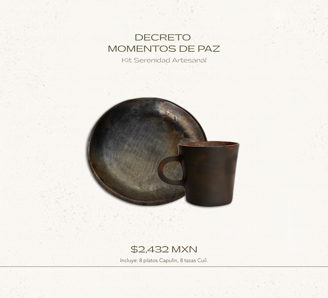 DECRETO MOMENTOS DE PAZ: KITS SERENIDAD ARTESANAL