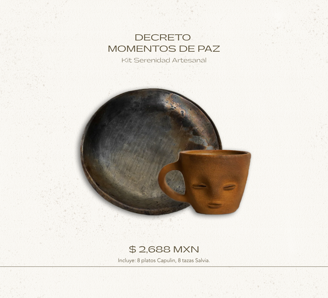 DECRETO MOMENTOS DE PAZ: KITS SERENIDAD ARTESANAL